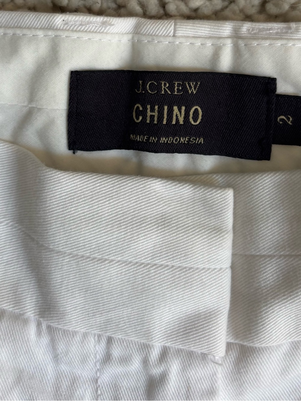 J. Crew White Mid-Rise Chino Shorts - Picture 2 of 3